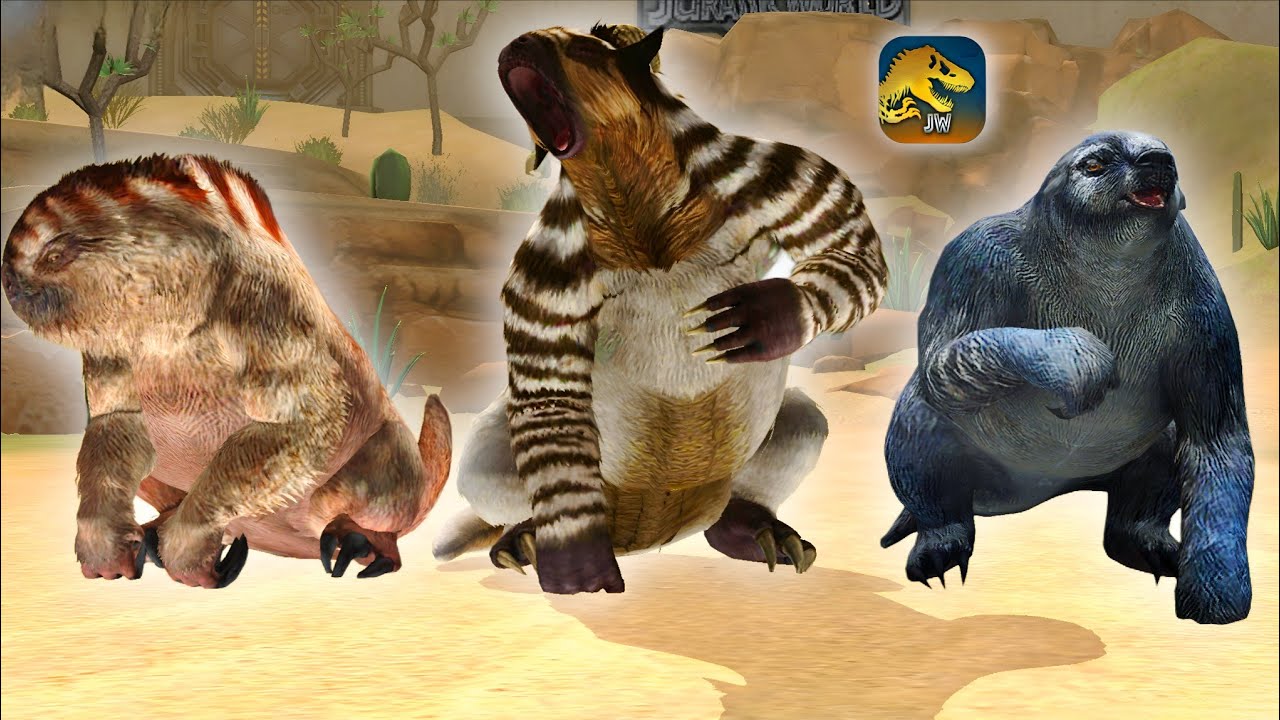 Sloth Squad Assembled! 🦥 All Sloth Creatures Showcase || Jurassic World ...