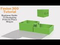 (Tutorial) How To 3D Model A Hinge (Print-In-Place, No Supports) in Fusion 360, 3D Printing