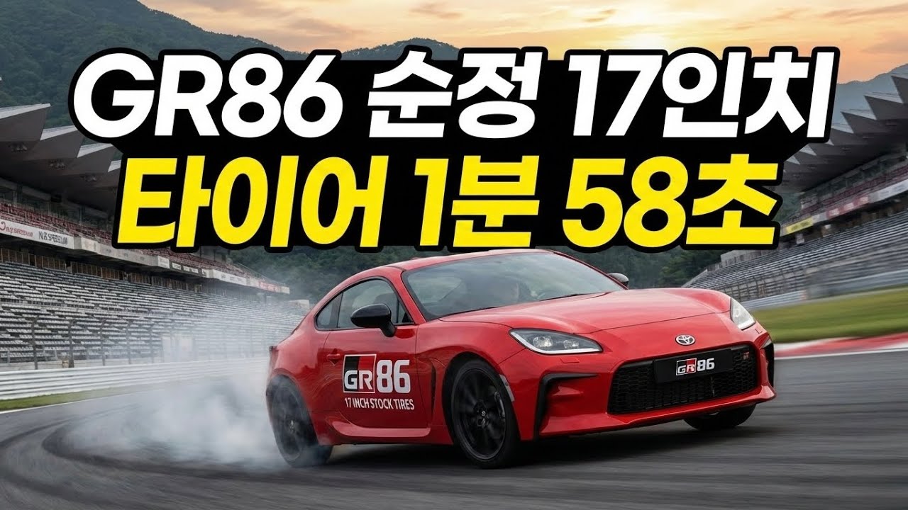 GR86 순정 17인치 타이어 인제 스피디움 1분 58초