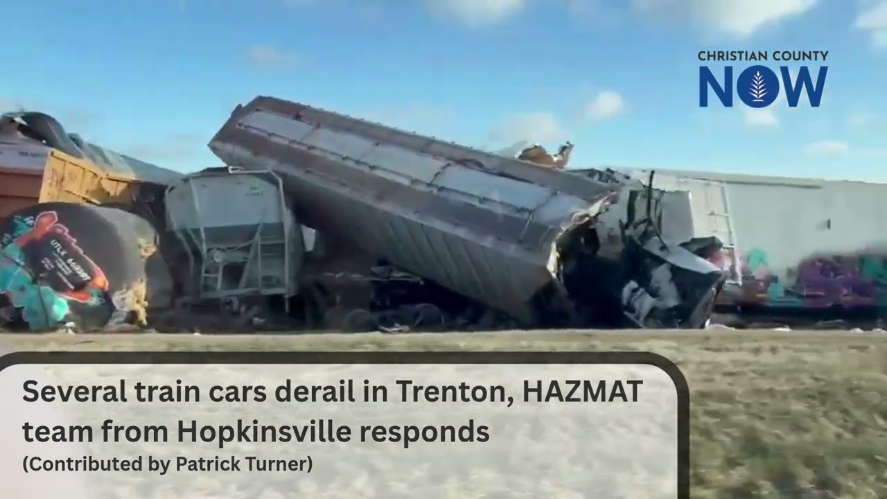 Several train cars derail in Trenton, HAZMAT team from Hopkinsville responds