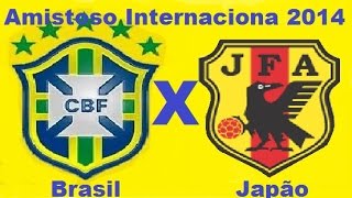 Brasil 4 x 0 Japão  Amistoso Internacional 14/10/2014  Jogo Completo TV Globo