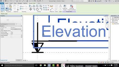 Tự học Revit Structure Bài 8 Hiệu chỉnh ký hiệu Level trong Revit theo ý muốn