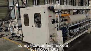 How to operate maxi roll rewinding slitting machine