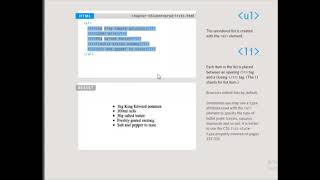 Introduction to HTML for Beginners || Creating Lists in HTML || HTML Part2