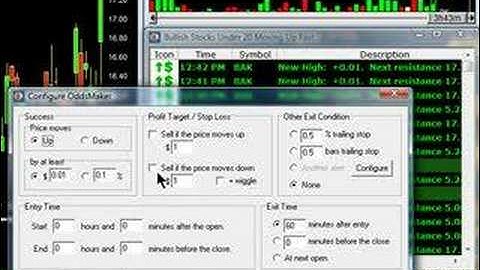 Backtesting a stock trading strategy using Trade-Ideas
