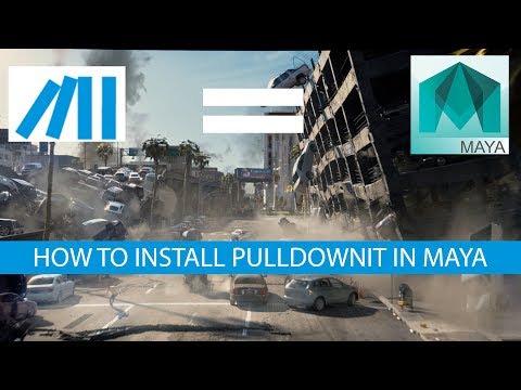 How to Install PullDownIt in maya