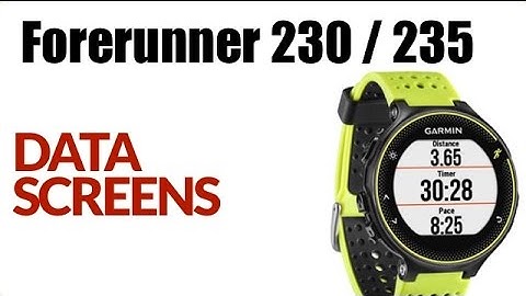How To Customize Data Screen On The Garmin Forerunner 230 / 235 ! FEATURE REVIEW !