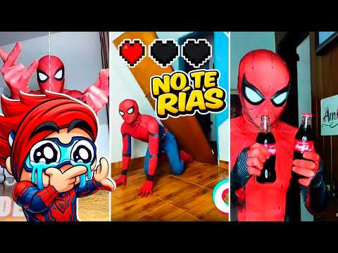 SI TE RIES 3 VECES PIERDES NIVEL SPIDERMAN TONTO IMPOSIBLE 😂🤣| Luky Reacciona