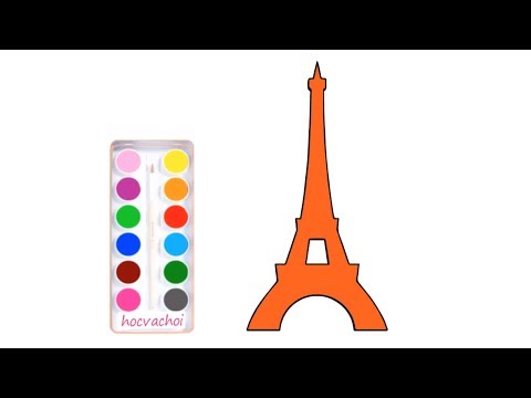 vẽ tháp eiffel đơn giản cùng bạn bút chì | học và chơi | Foci