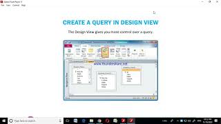 Class 8 Creating Query in Design view