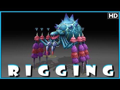 Spider Rigging (Momia_Toxic) Review in Autodesk Maya 2017