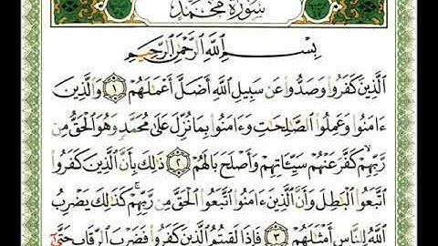 سورة محمد بصوت الشيخ ناصر علي القطامي