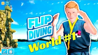 Famous Flip Diving Karate Diver Cliffffside Frontflip - by Miniclip | Gameplay (iOS/Android) Profile
