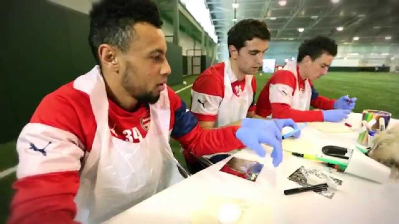 football score Arsenal Easter egg decoration challenge!