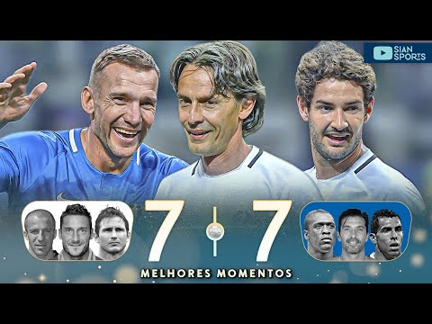 AOS 49 ANOS F.INZAGHI MARCA HAT-TRICK, PATO MARCOU 2 E SHEVCHENKO DEIXOU O DELE NO JOGO DAS LENDAS