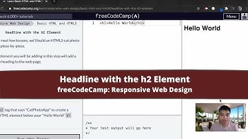 Headline with the h2 Element Tutorial: Basic HTML and HTML 5 - freeCodeCamp
