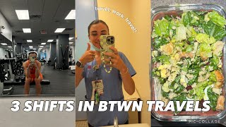 WORK WEEK | coworker din, 3 night shifts, new salad meal prep, packing for wknd trip