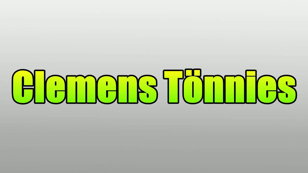 Clemens TГ¶nnies Rede Clemens TГ¶nnies Rede