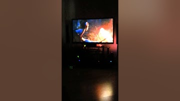 First test of 50 ambilight leds mounted to back of tv using arduino uno to control