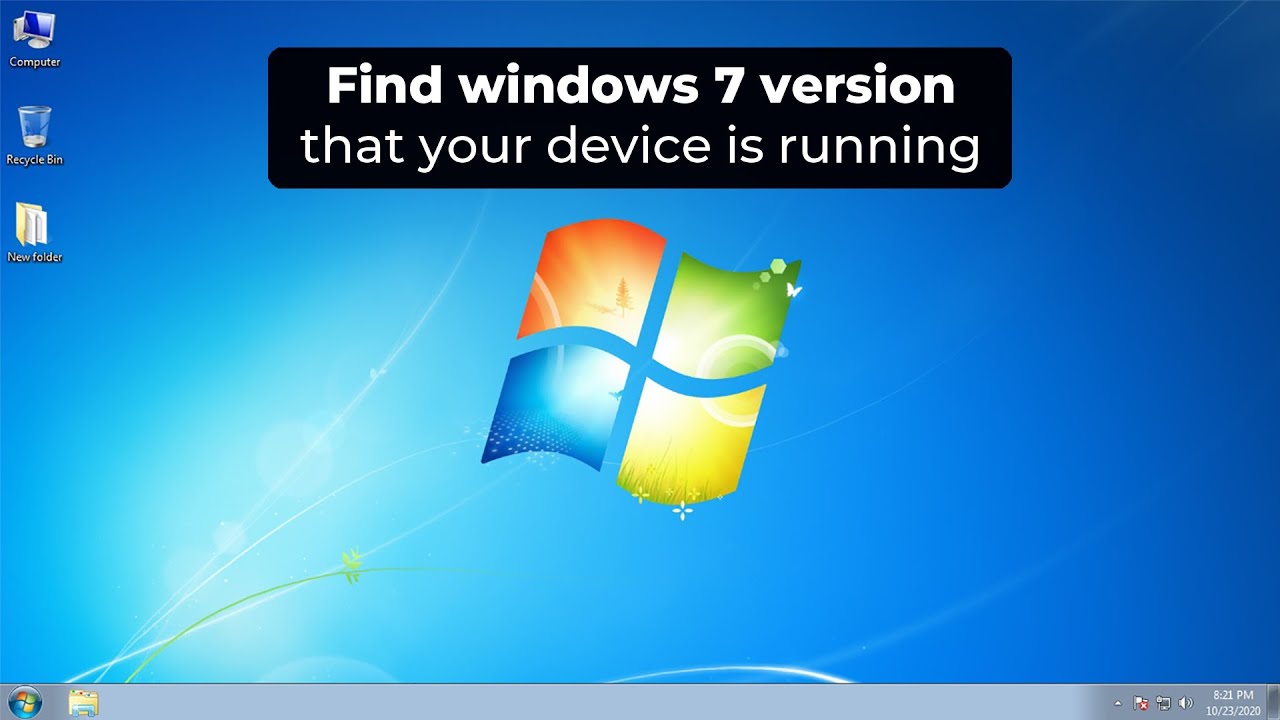 How to find Windows 7 Version | Which version of windows running my ...