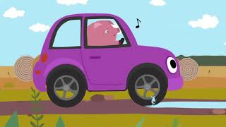 Piggy in a car | Meow Meow Kitty Songs for kids and toddlers