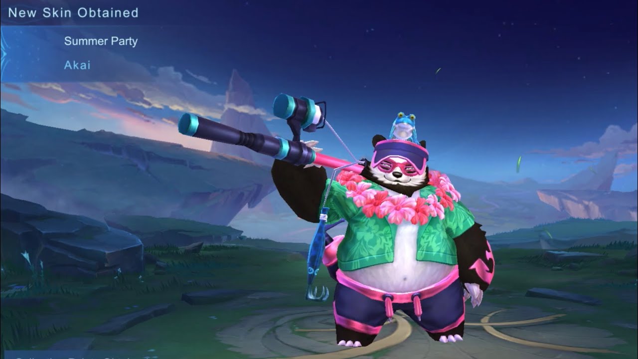 Mobile Legends Summer Triump : Akai - Summer Party , new skin obtained , 24-April2025