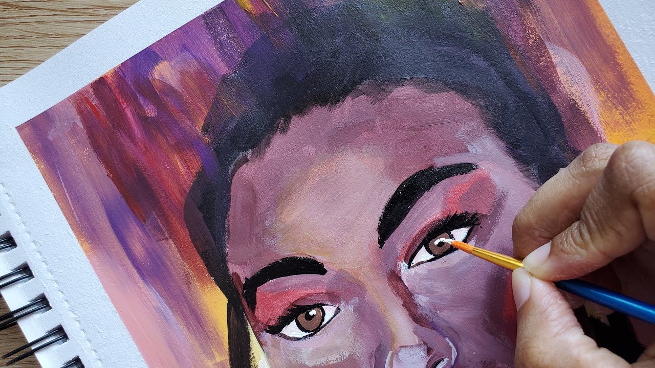 First Time Painting with Acrylics in 15 Years!!! - YouTube