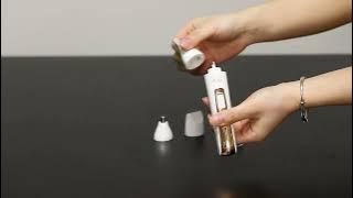 RAIA 4-IN-1 Hair Removal Device | Painless Grooming for Face, Body & More
