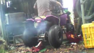 YF200S　リアブレーキ修理 Rear disk brake repair, yamaha buggy ATV ヤマハバギー