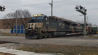 NS 11N heading towards the Sterling Yard with NS 8025 (Monongahela HU) trailing (1-31-24) by R.N Productions 322 views 3 months ago 5 minutes, 1 second