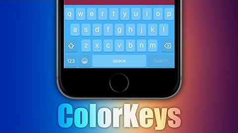 ColorKeys - iOS 9 Jailbreak Cydia Tweak