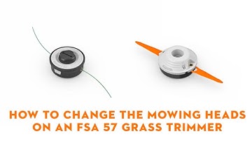 How To Change The Mowing Head On An FSA 57 Grass Trimmer | STIHL GB