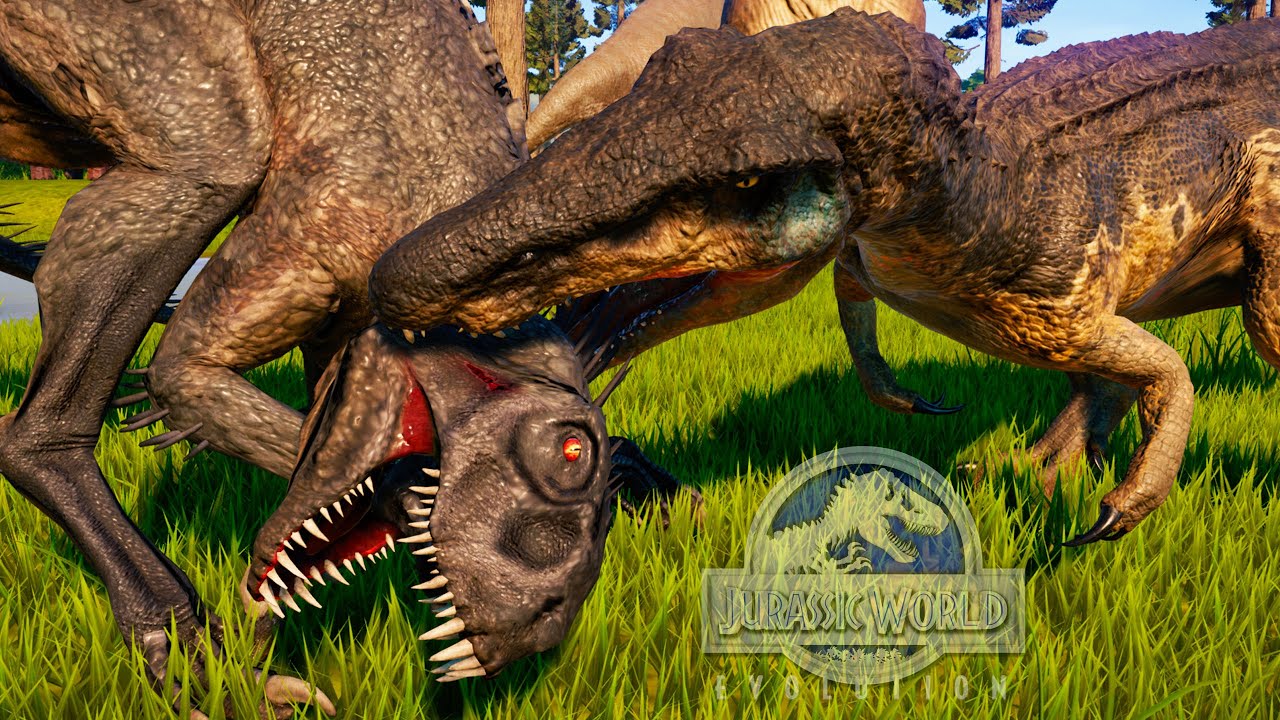 ESTO ES IMPOSIBLE! BARYONYX CHAOS vs PRIMER SCORPIUS REX! lucha dinosaurios Jurassic World Evolution