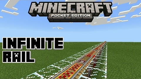 Minecraft PE | How To Make Infinite Rail! | Command Block creation