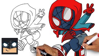 how to draw miles morales spider man drawing tutorial