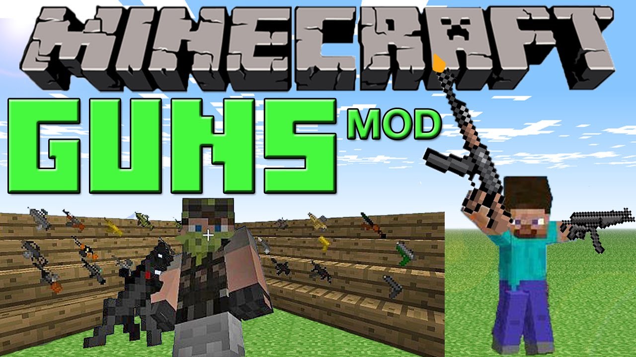 Minecraft Mod Gun Mad. Flytres Gun Mod. AK 47 Minecraft.