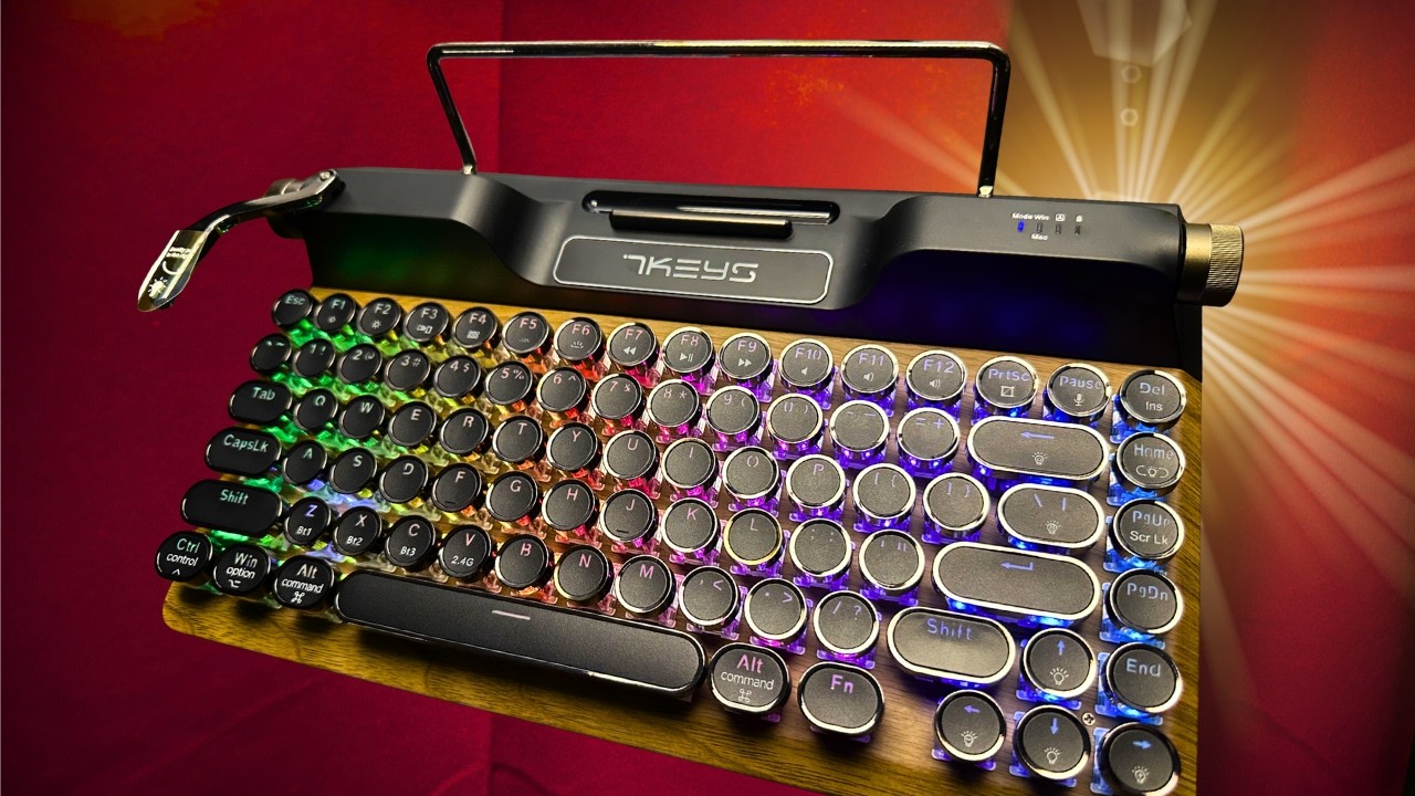 A proper Typewriter Design | 7keys TW1868 Mechanical Keyboard