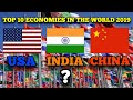 Top 10 Economies in The World 2019 । विश्व के 10 सबसे बड़े अर्थव्यवस्था भारत की स्थिति क्या है जानिए