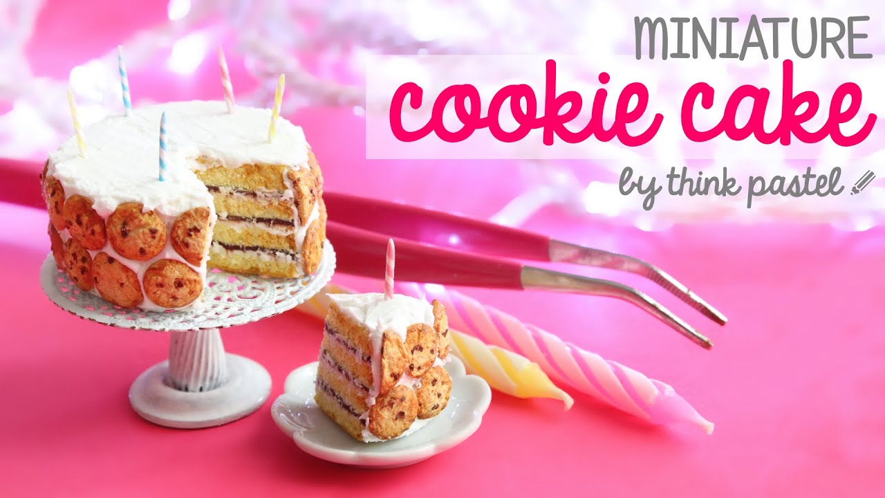 DIY: Miniature Birthday Cookie Cake w/Polymer Clay