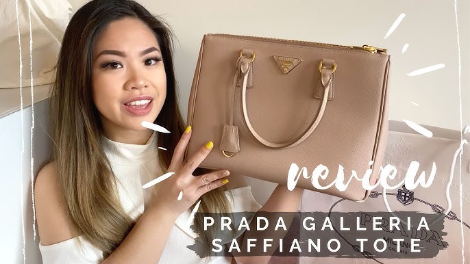 Prada Saffiano Cuir Double Bag Review - Sizing, Wear - whatveewore