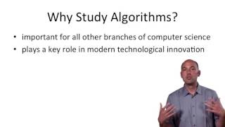Why Study Algorithms?