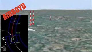 Animation of a Curved RNAV Approach to Atlanta Peachtree Airport  for Obstacle Avoidance