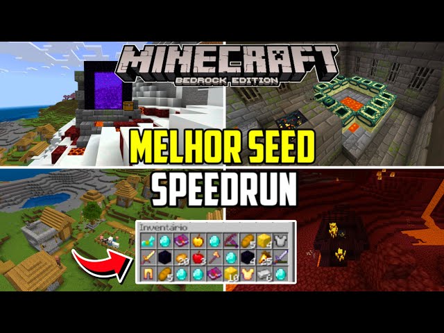 MINECRAFT 1.20 - A MELHOR SEED PARA COMEÇAR A JOGAR (MCPE, Xbox