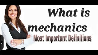 What Is Mechanics Language.