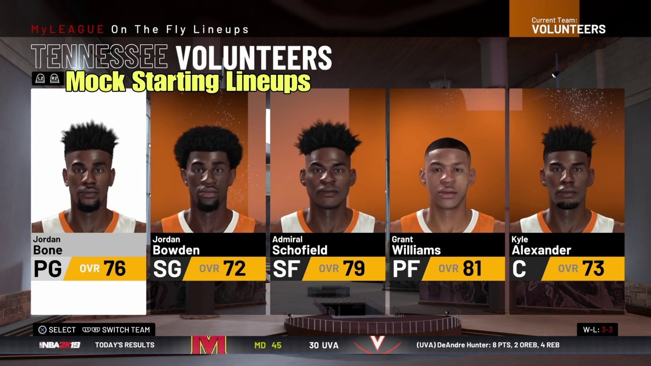 NBA2K19™ NCAA Roster 2K19 tutorial for PS4 - YouTube