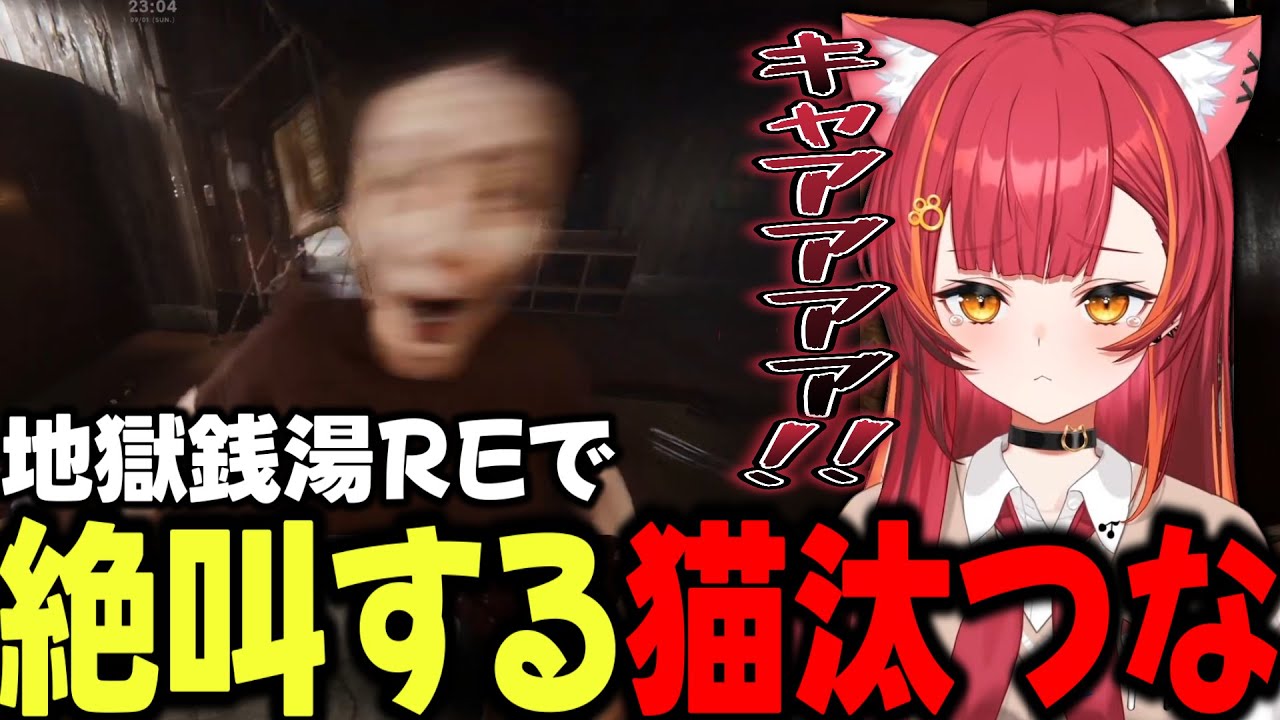 激ヤバ客だらけの地獄銭湯で絶叫する猫汰つな【ぶいすぽ/切り抜き/地獄銭湯RE】