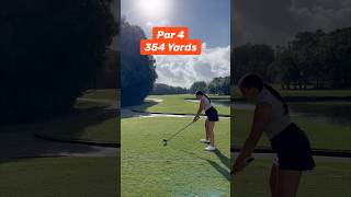 Will My Golf Game Heat Up Like The Weather Outside?☀️⛳️ Par 4 354 Yards ⛳️ #golf #golfswing