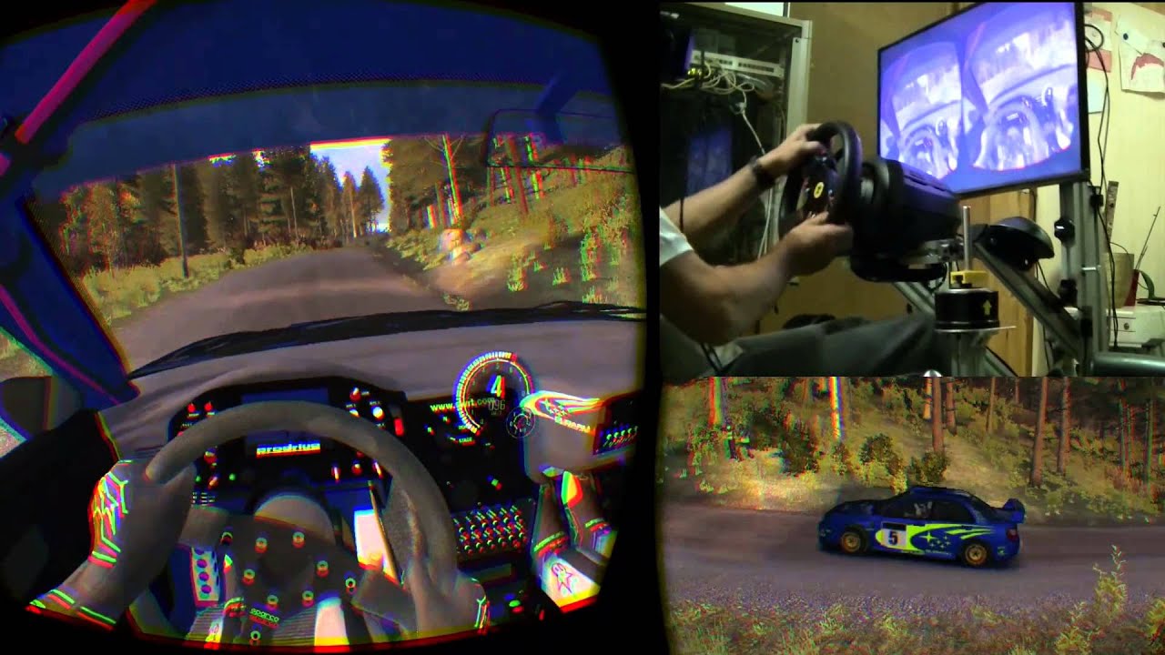 Dirt rally Subaru en Finlande (Oculus rift DK2) YouTube