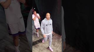 Russell Westbrook &amp; Demar Derozan dap me up! #shorts #nba #kings #hawks #california
