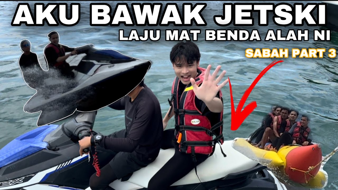 AKU BAWAK JETSKI AND TERBANG ATAS LAUT 😭❗️| AKU MABOK LAUT🥲